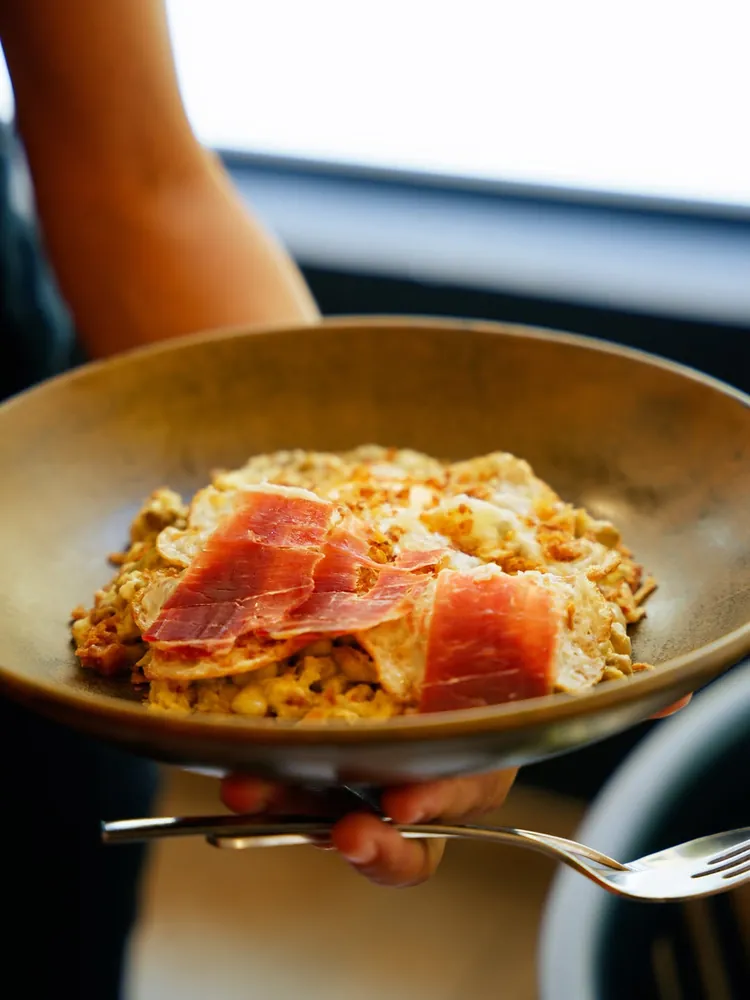 Plato con jamón