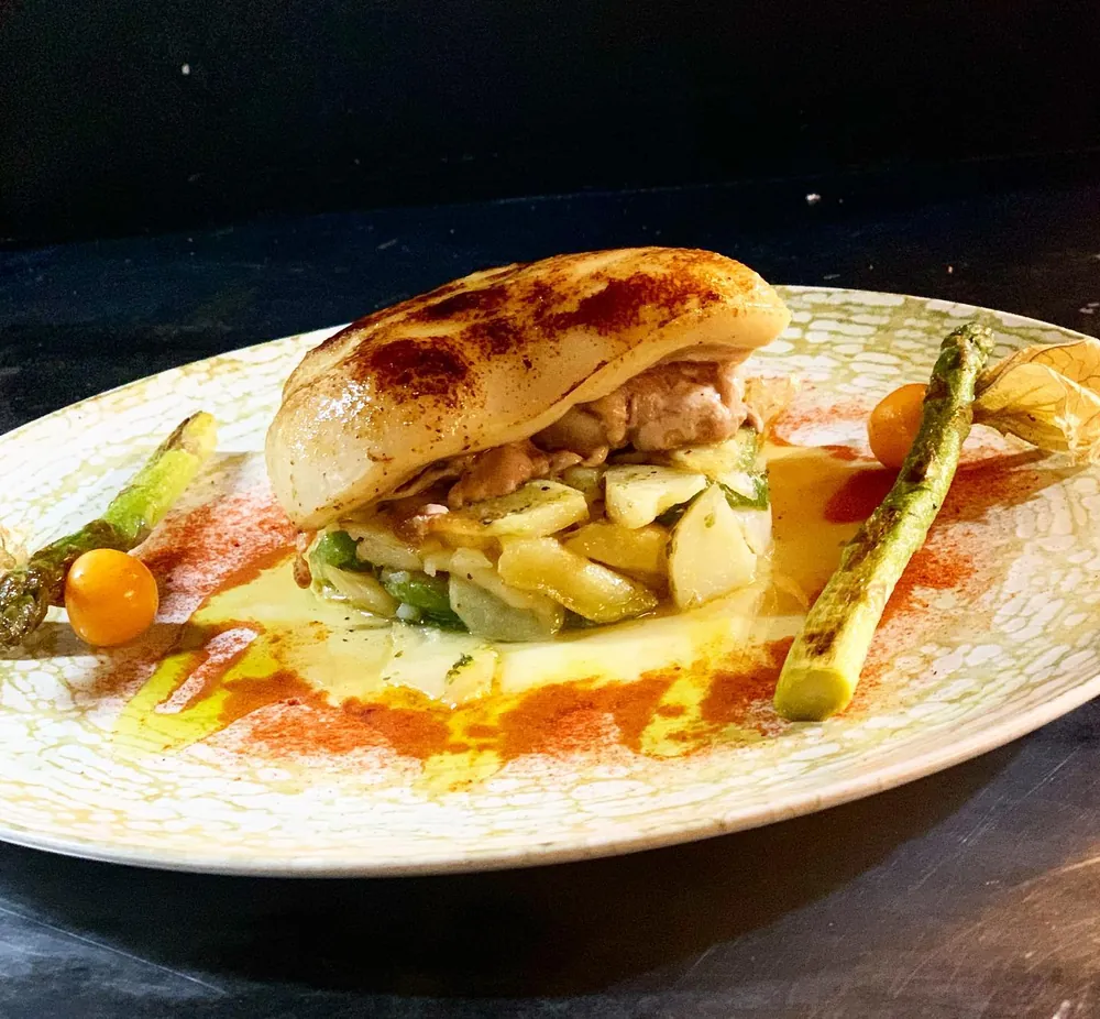 Plato con verduras